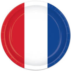 Red White Blue Large Plates (pk8)