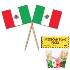 Mexican Flag Picks (pk50)