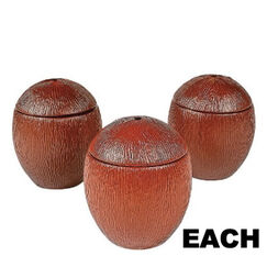 Brown Plastic Coconut Cup