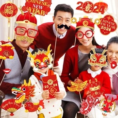 Chinese New Year Photo Stick Props