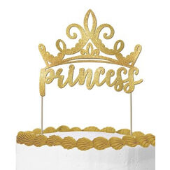 Glitter Princess Cake Topper Kit