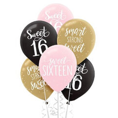 Blush Sweet 16 Balloons - pk15