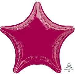 Burgundy Star Balloon (45cm)