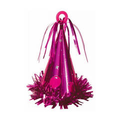 Hot Pink Party Hat Balloon Weight