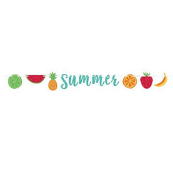 Glitter Summer Fruit Banner