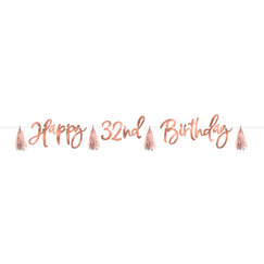 Blush Birthday Banner Kit - Add An Age