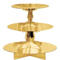 Gold 3-tier Cupcake Stand