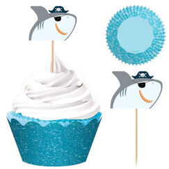 Shark Cupcake Kit for 24