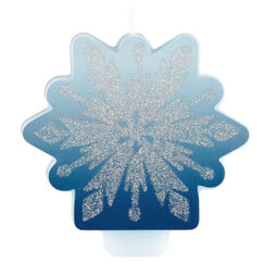 Glitter Snowflake Candle