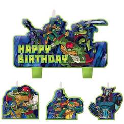 Rise of Ninja Turtles Mini Candles - pk4