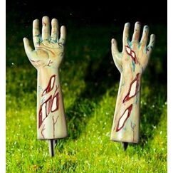 Zombie Hands Yard Stakes (pk2)