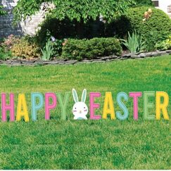 Happy Easter Yard Signs (pk12)