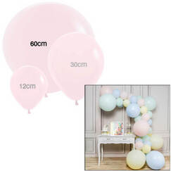 Pastel Pink 60cm Matte Balloons - pk3