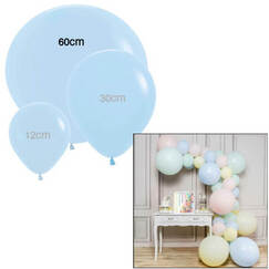 Pastel Blue 60cm Matte Balloons - pk3