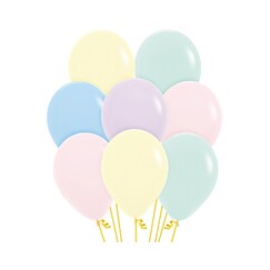 Assorted Pastel Matte 12cm Balloons - pk50