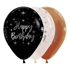 METALink Assorted Birthday Balloons - pk12