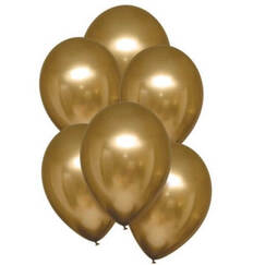 Gold Reflex 30cm Balloons - pk12