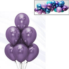Violet 30cm Reflex Balloons - pk50