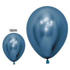 Blue Small 12cm Reflex Balloons - pk50