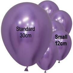 Violet Small 12cm Reflex Balloons - pk50