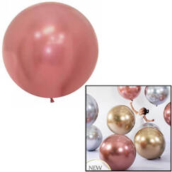 Rose Gold 60cm Reflex Balloons - pk3