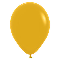 Fashion Mustard Small 12cm Balloons - pk50