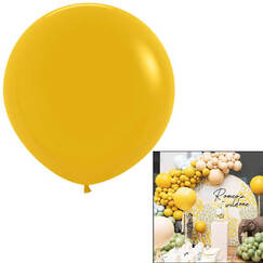 Mustard 60cm Balloons (pk3)
