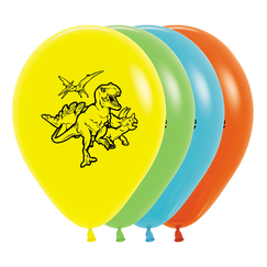 Dinosaurs Colour Balloons (pk25)