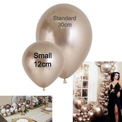 Champagne Small 12cm Reflex Balloons (pk50)
