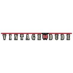 Vintage Dude 50th Banner