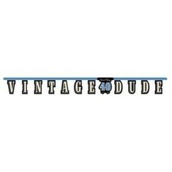 Vintage Dude 40th Banner