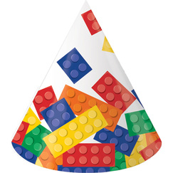 Block Party Cone Shaped Party Hats