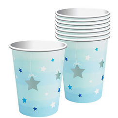 Blue Twinkle Little Star Cups - pk8