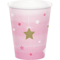 Pink Twinkle Twinkle Little Star Cups - pk8