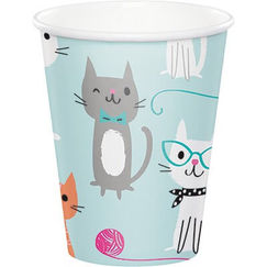 Purrfect Cat Paper Cups - pk8