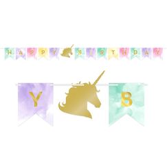 Unicorn Sparkle Birthday Banner
