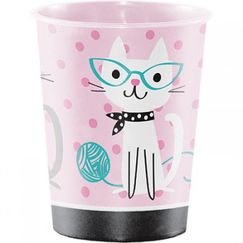 Purrfect Cat Party Plastic Souvenir Cup - EACH