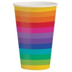 Rainbow Paper Cups - pk8