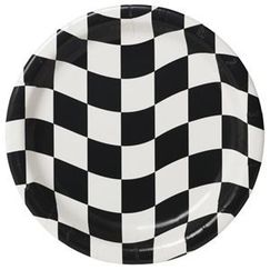 Checkered Flag Dinner Plates