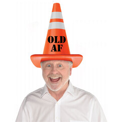 Over The Hill Safety Cone Hat