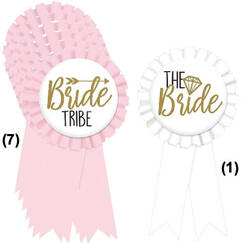 Bride & Tribe Award Ribbons - pk8