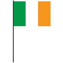 Fabric Irish Flag on Stick (60cm)
