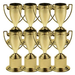 Gold Cup Trophies (12cm) - pk8