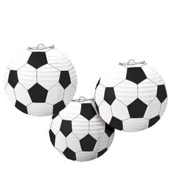 Hanging Soccer Ball Lanterns - pk3