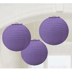 Round Purple Lanterns - pk3