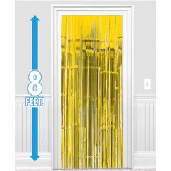 Yellow Metallic Curtain