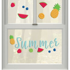 Summer Fruit Window Clings - pk14