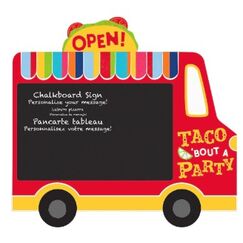 Taco Truck Easel Sign