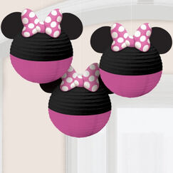 Minnie Lanterns With Bows - pk3