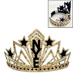 NYE Glitter Crown Tiara